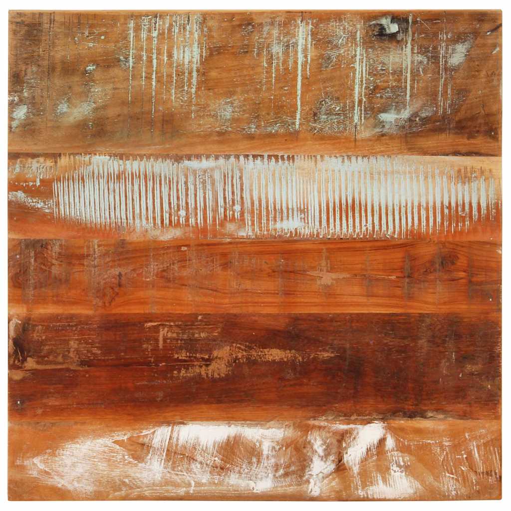 Tömör újrahasznosított fa dohányzóasztal 55 x 55 x 35 cm 4