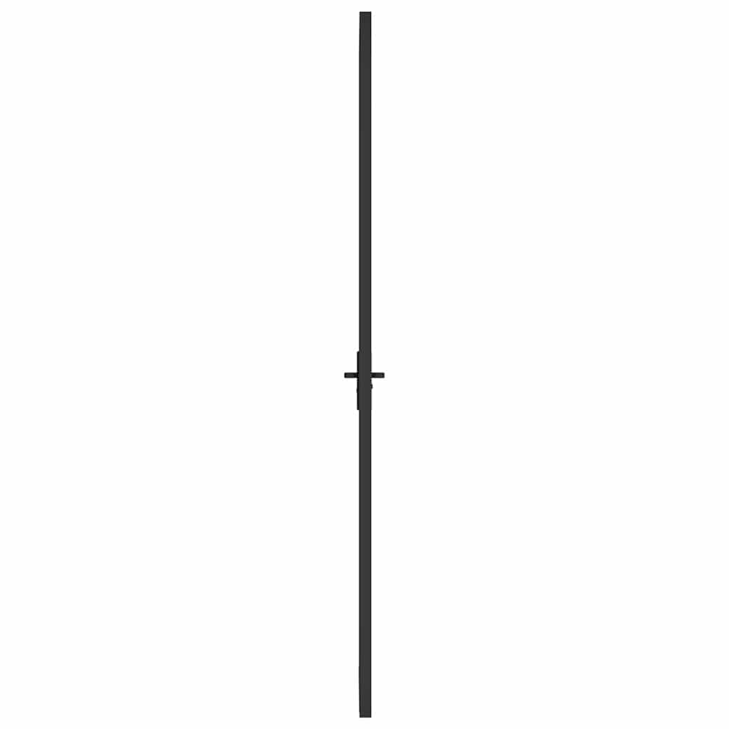 Fekete matt üveg és alumínium beltéri ajtó 93 x 201,5 cm 4