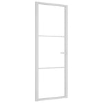 Fehér ESG üveg és alumínium beltéri ajtó 76 x 201,5 cm 2