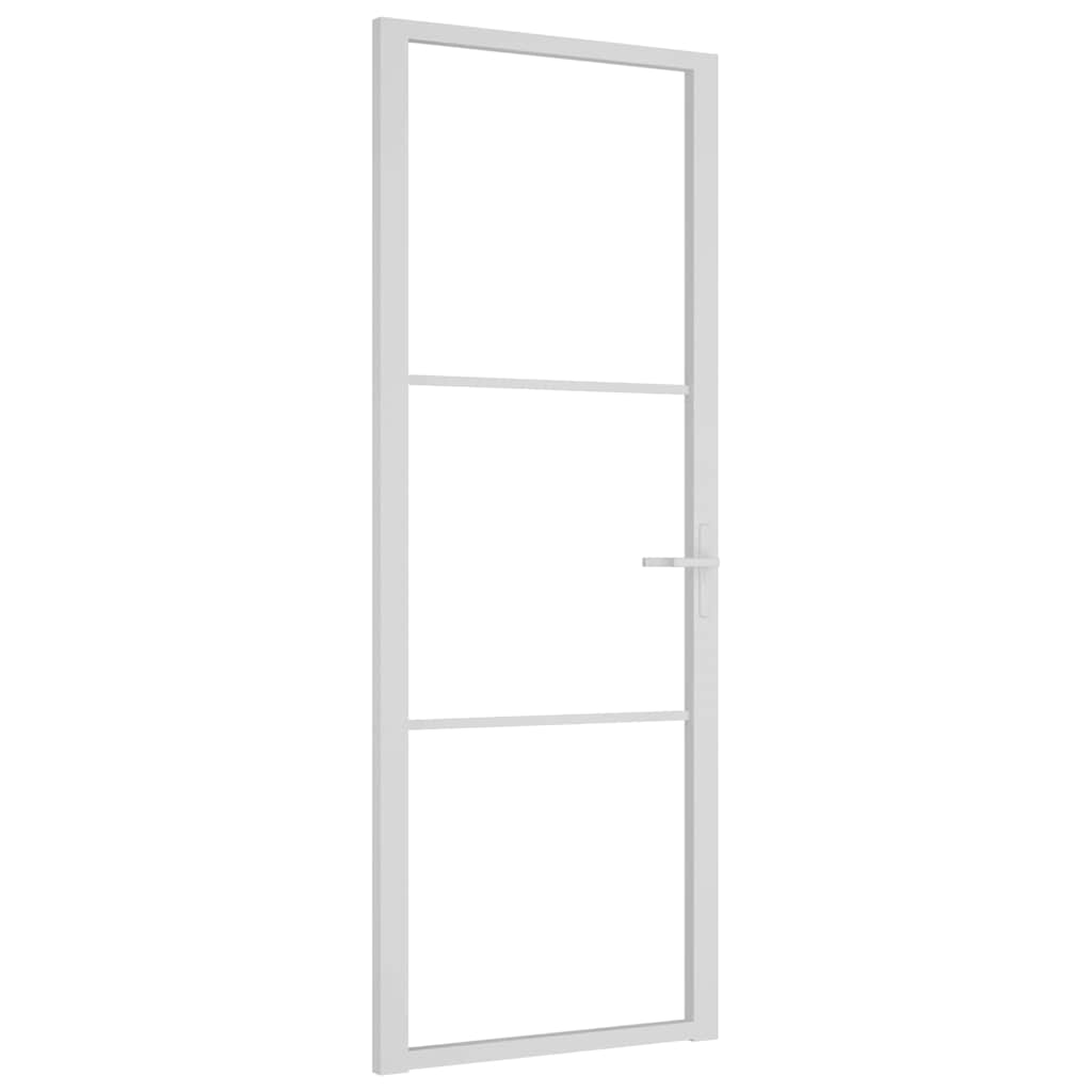 Fehér ESG üveg és alumínium beltéri ajtó 76 x 201,5 cm 2