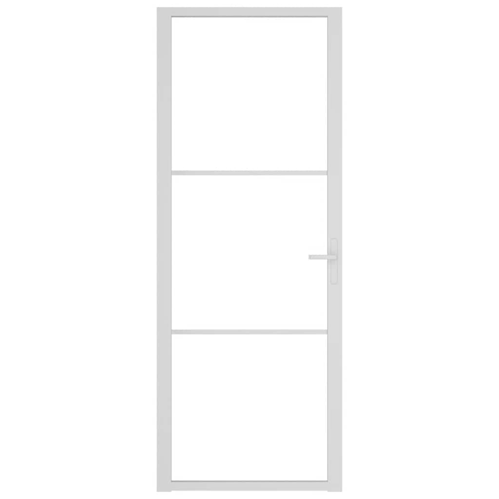 Fehér ESG üveg és alumínium beltéri ajtó 76 x 201,5 cm 3