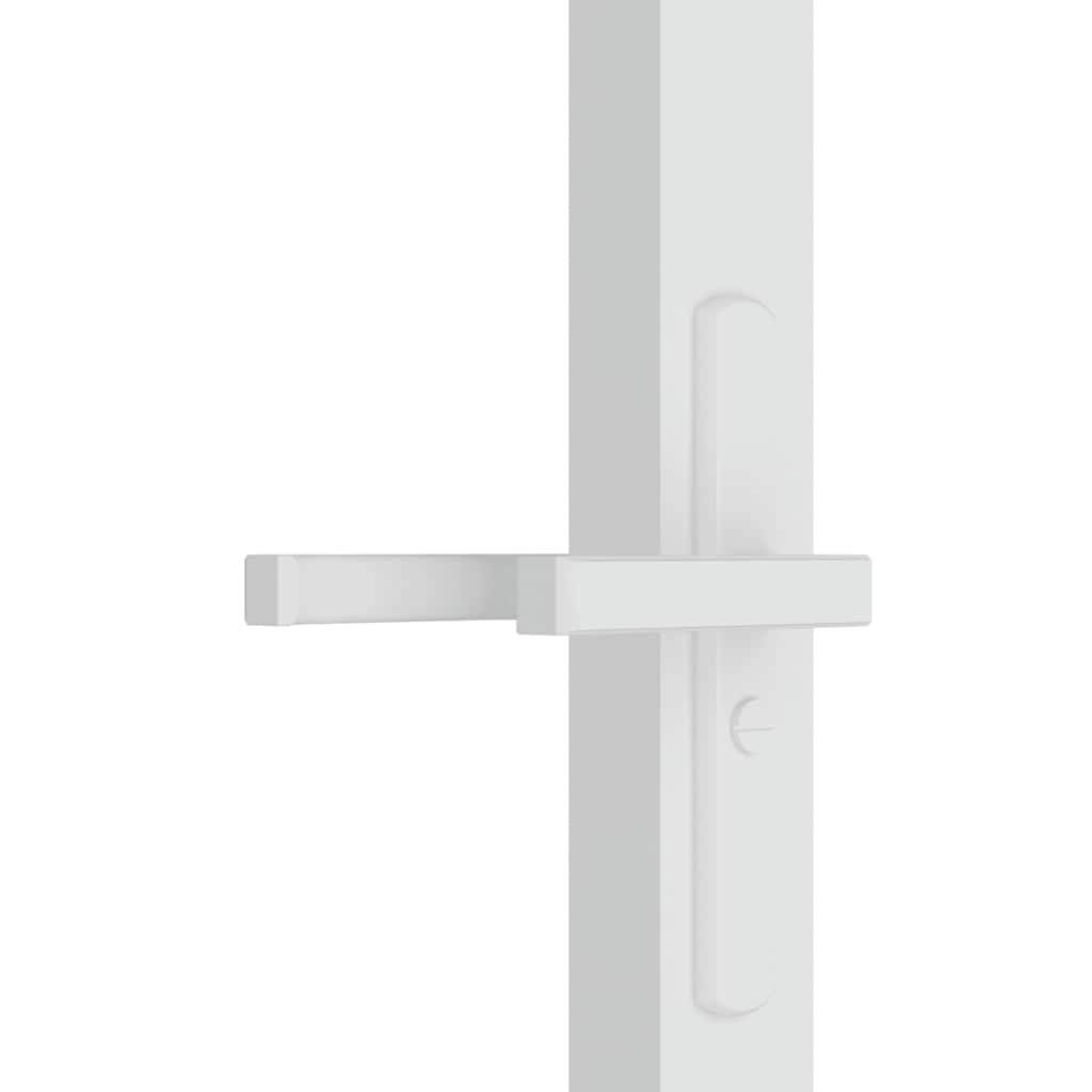 Fehér ESG üveg és alumínium beltéri ajtó 76 x 201,5 cm 5