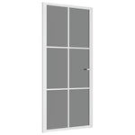 Fehér ESG üveg és alumínium beltéri ajtó 93 x 201,5 cm 2