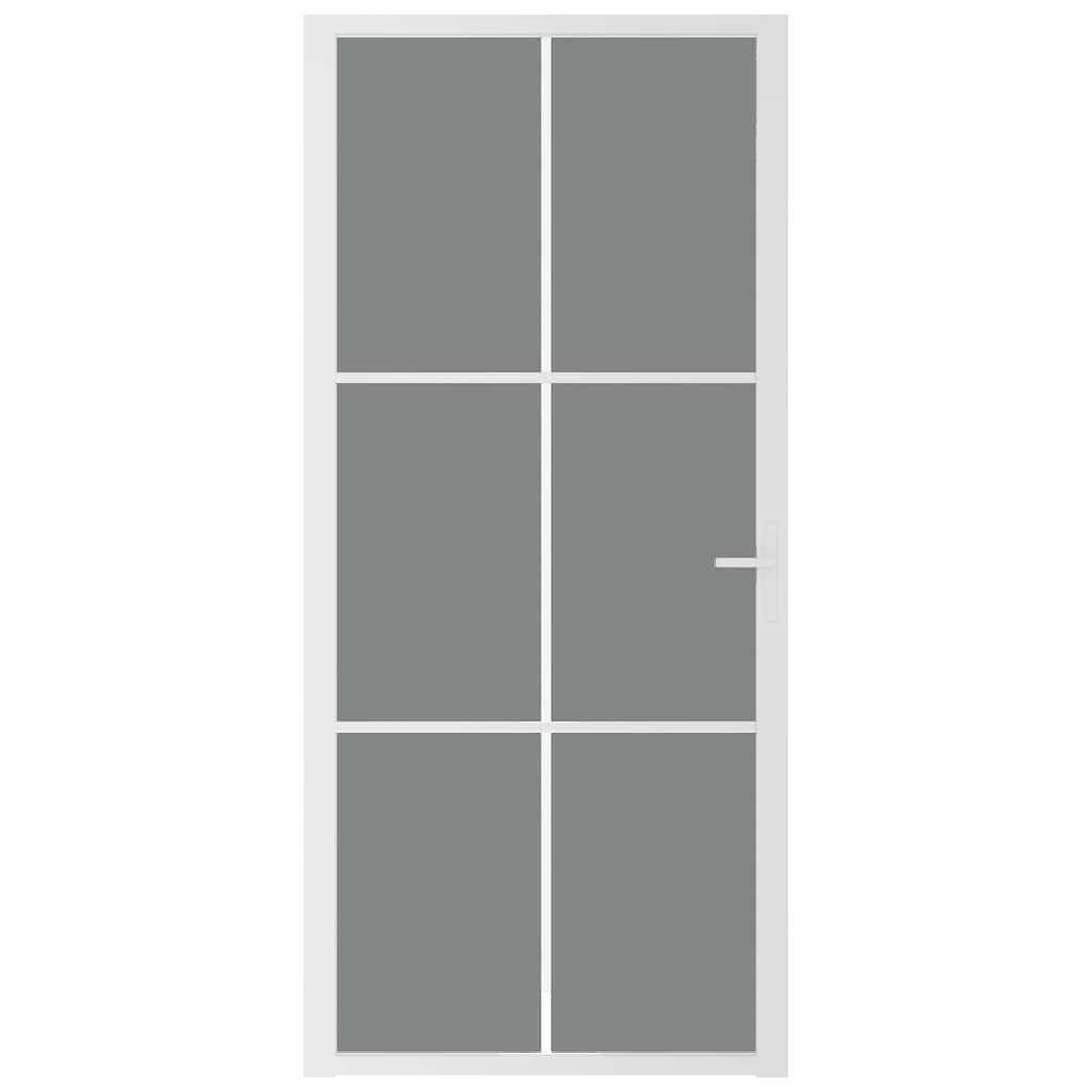 Fehér ESG üveg és alumínium beltéri ajtó 93 x 201,5 cm 3