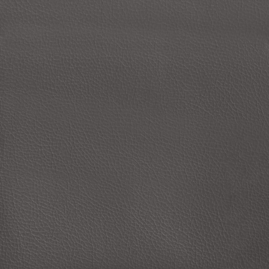 Szürke műbőr rugós ágy matraccal 120 x 200 cm 9