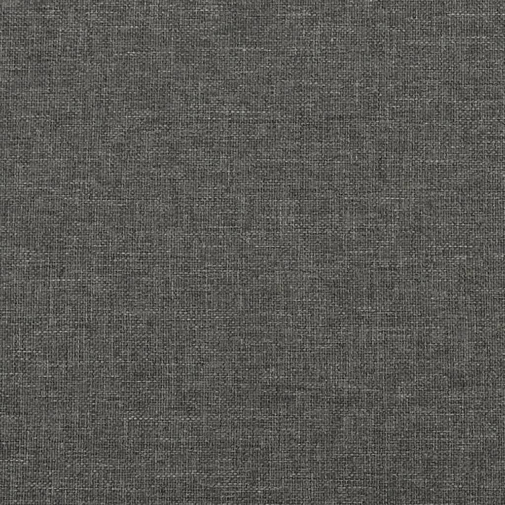 Sötétszürke szövet rugós ágy matraccal 140 x 190 cm 9