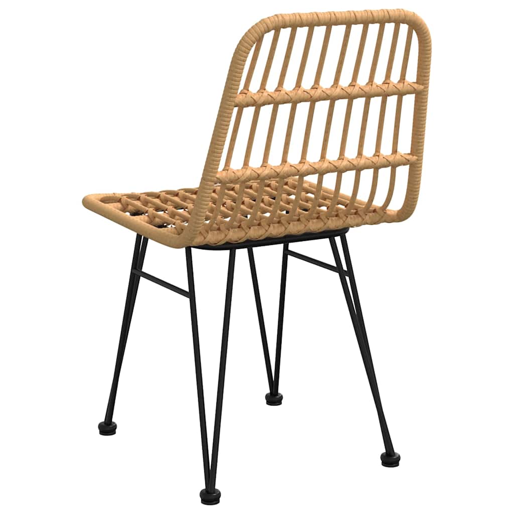 2 db polietilén rattan kerti szék 48 x 62 x 84 cm 6