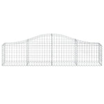 6 db íves horganyzott vas gabion kosár 200x30x40/60 cm 4