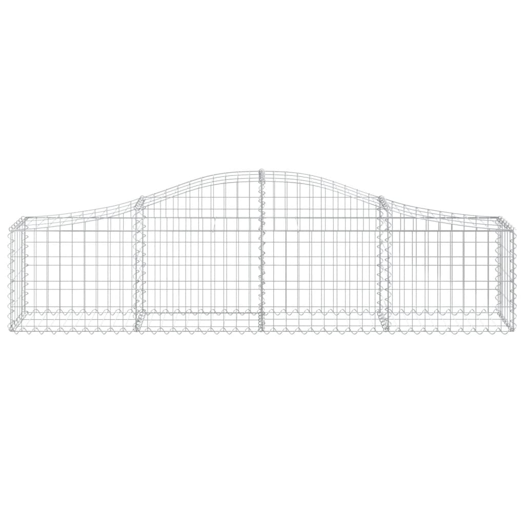 6 db íves horganyzott vas gabion kosár 200x30x40/60 cm 4