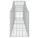 6 db íves horganyzott vas gabion kosár 200x30x40/60 cm 5