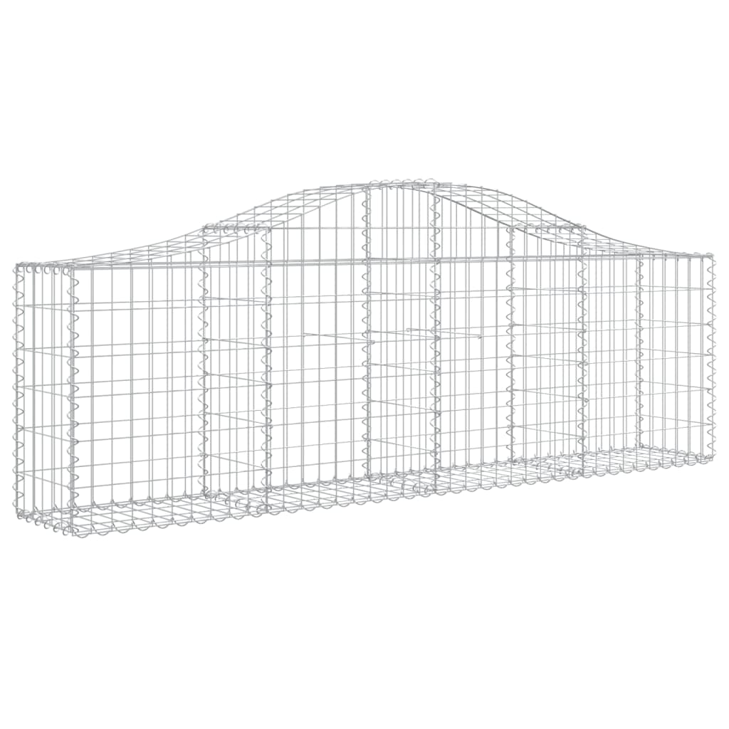 13 db íves horganyzott vas gabion kosár 200x30x60/80 cm 3