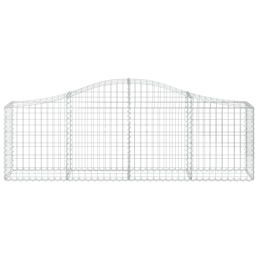 13 db íves horganyzott vas gabion kosár 200x30x60/80 cm 4