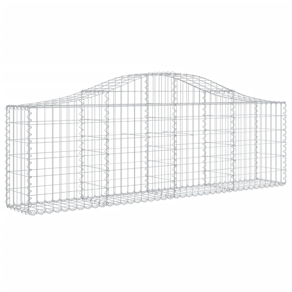 18 db íves horganyzott vas gabion kosár 200x30x60/80 cm 3