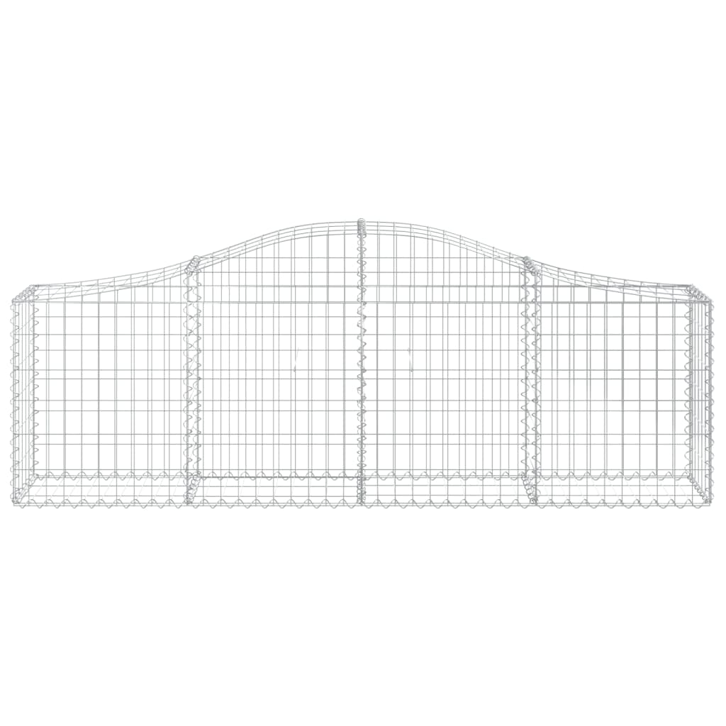 18 db íves horganyzott vas gabion kosár 200x30x60/80 cm 4