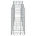 18 db íves horganyzott vas gabion kosár 200x30x60/80 cm 5