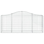 2 db íves horganyzott vas gabion kosár 200x30x80/100 cm 4