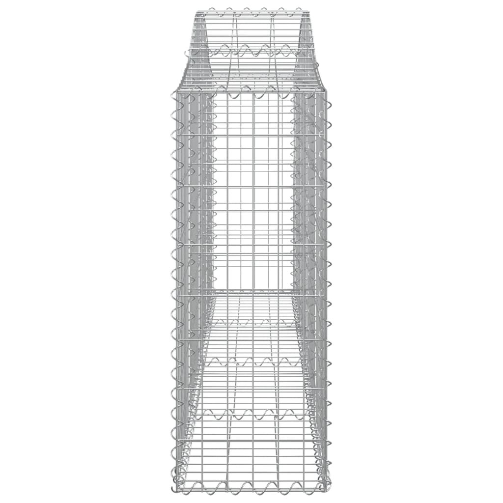 2 db íves horganyzott vas gabion kosár 200x30x80/100 cm 5