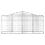 7 db íves horganyzott vas gabion kosár 200x30x80/100 cm 4