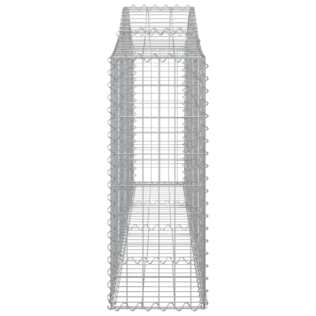 7 db íves horganyzott vas gabion kosár 200x30x80/100 cm 5