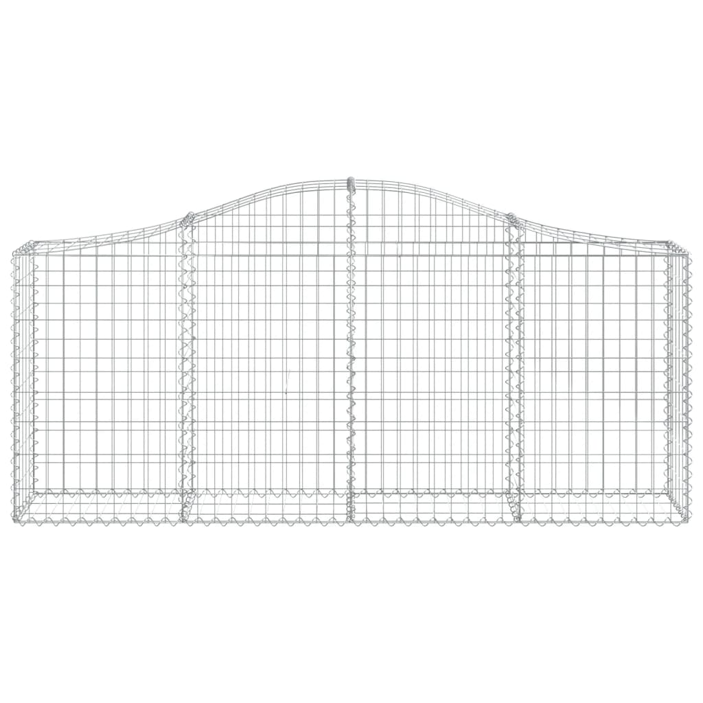 25 db íves horganyzott vas gabion kosár 200x30x80/100 cm 4