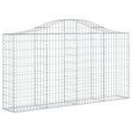 3 db íves horganyzott vas gabion kosár 200x30x100/120 cm 3