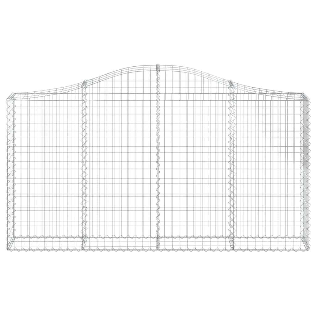 3 db íves horganyzott vas gabion kosár 200x30x100/120 cm 4