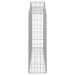 3 db íves horganyzott vas gabion kosár 200x30x100/120 cm 5
