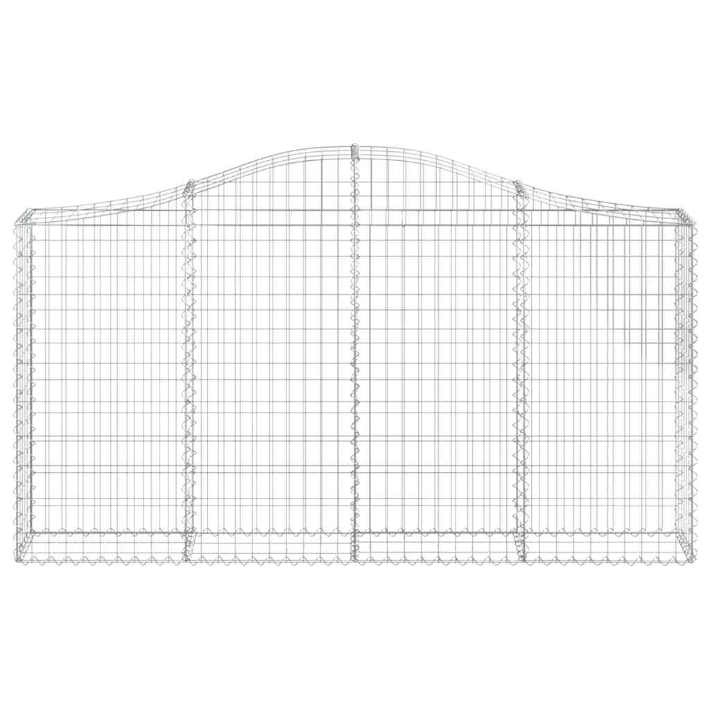 12 db íves horganyzott vas gabion kosár 200x30x100/120 cm 4