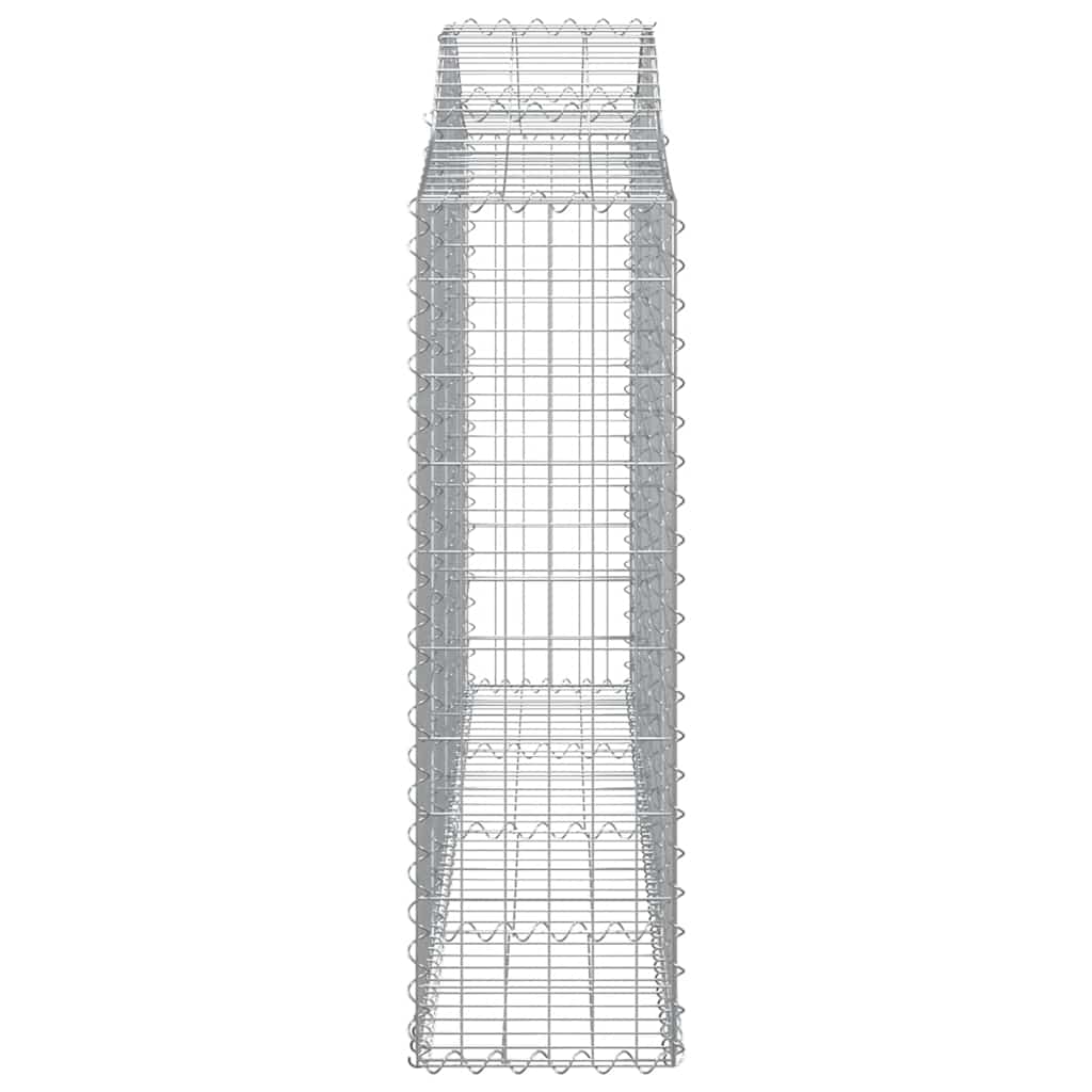 12 db íves horganyzott vas gabion kosár 200x30x100/120 cm 5