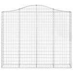 3 db íves horganyzott vas gabion kosár 200x30x160/180 cm 4