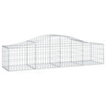 10 db íves horganyzott vas gabion kosár 200x50x40/60 cm 3
