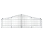 10 db íves horganyzott vas gabion kosár 200x50x40/60 cm 4