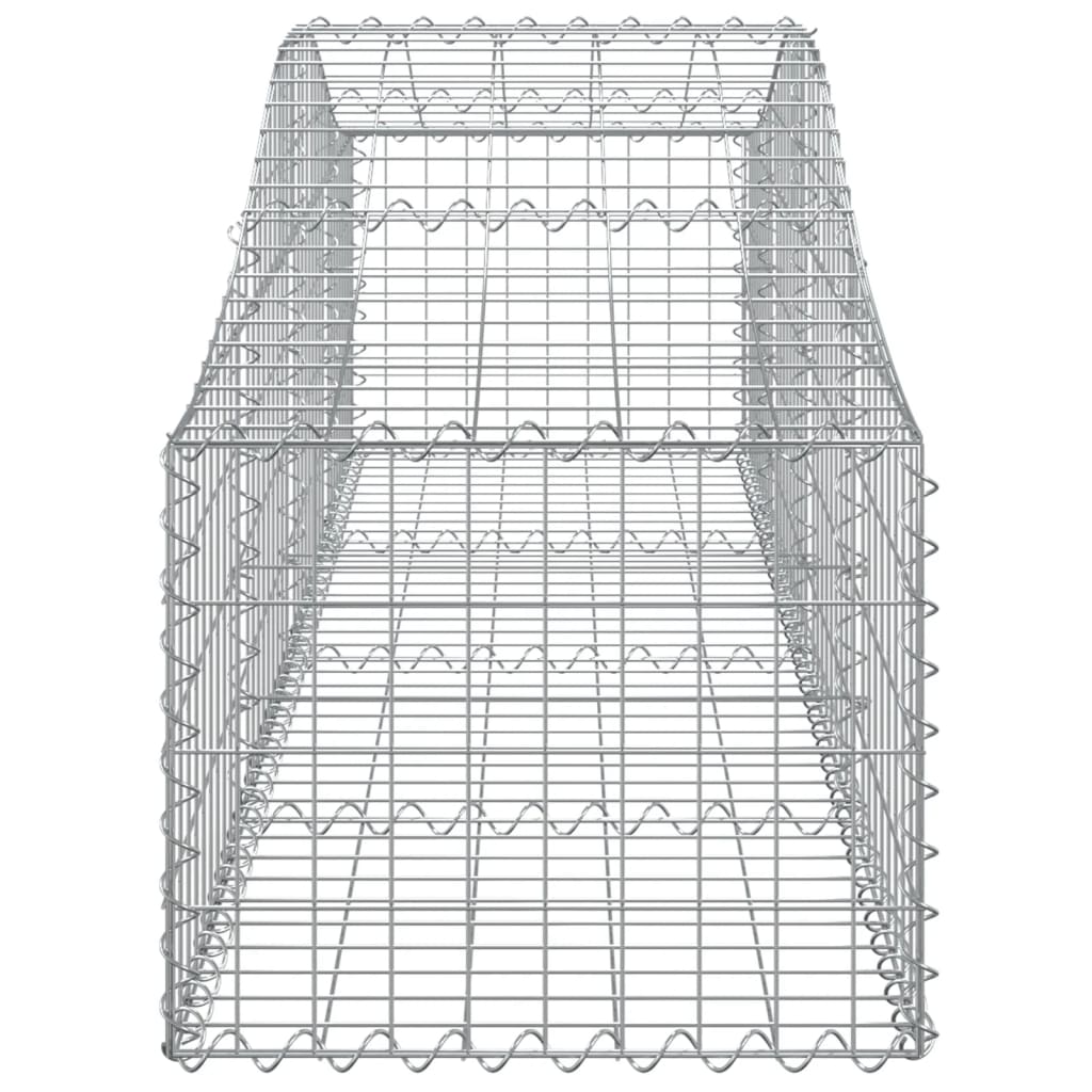 10 db íves horganyzott vas gabion kosár 200x50x40/60 cm 5