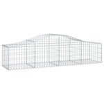 12 db íves horganyzott vas gabion kosár 200x50x40/60 cm 3
