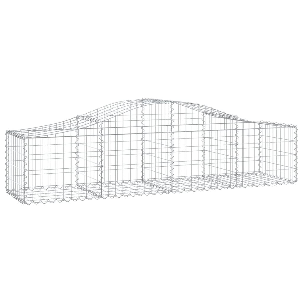 12 db íves horganyzott vas gabion kosár 200x50x40/60 cm 3