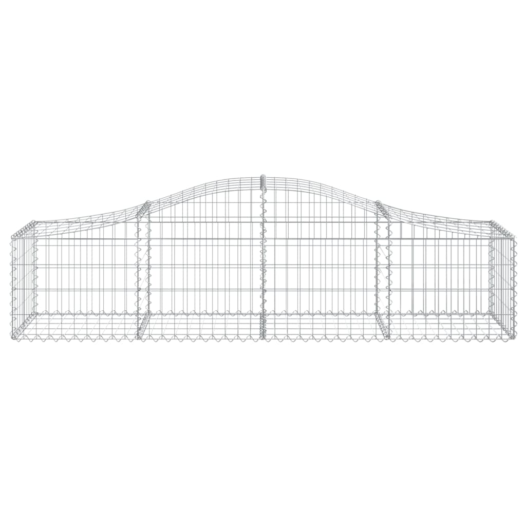 12 db íves horganyzott vas gabion kosár 200x50x40/60 cm 4