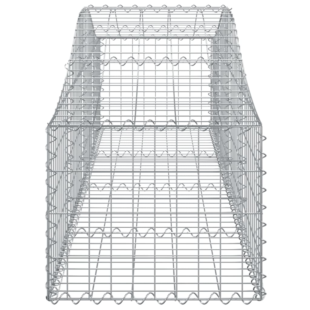 12 db íves horganyzott vas gabion kosár 200x50x40/60 cm 5