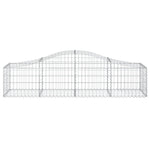 18 db íves horganyzott vas gabion kosár 200x50x40/60 cm 4