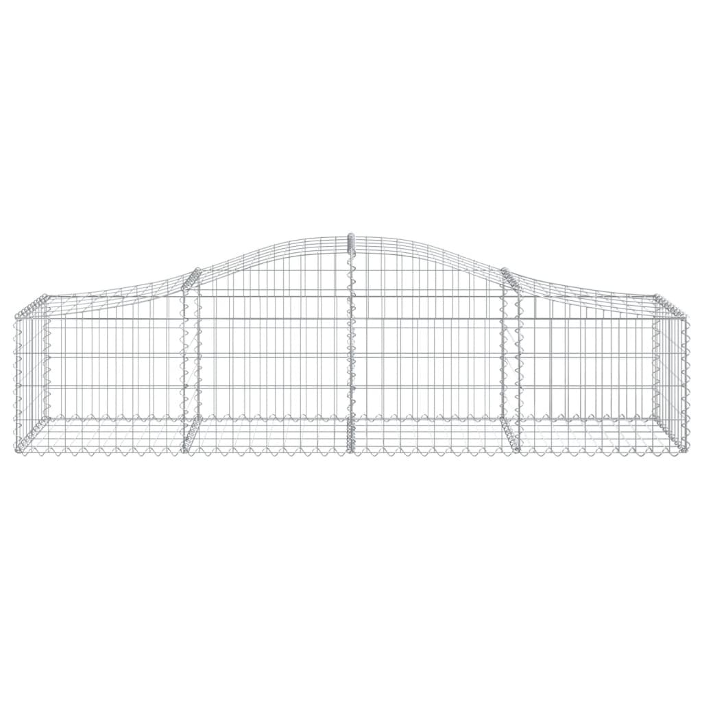 18 db íves horganyzott vas gabion kosár 200x50x40/60 cm 4