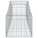 18 db íves horganyzott vas gabion kosár 200x50x40/60 cm 5
