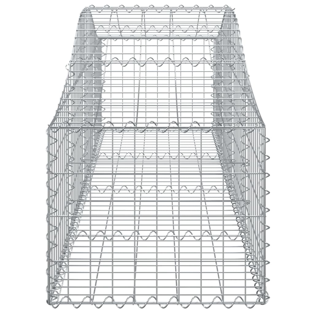 25 db íves horganyzott vas gabion kosár 200x50x40/60 cm 5