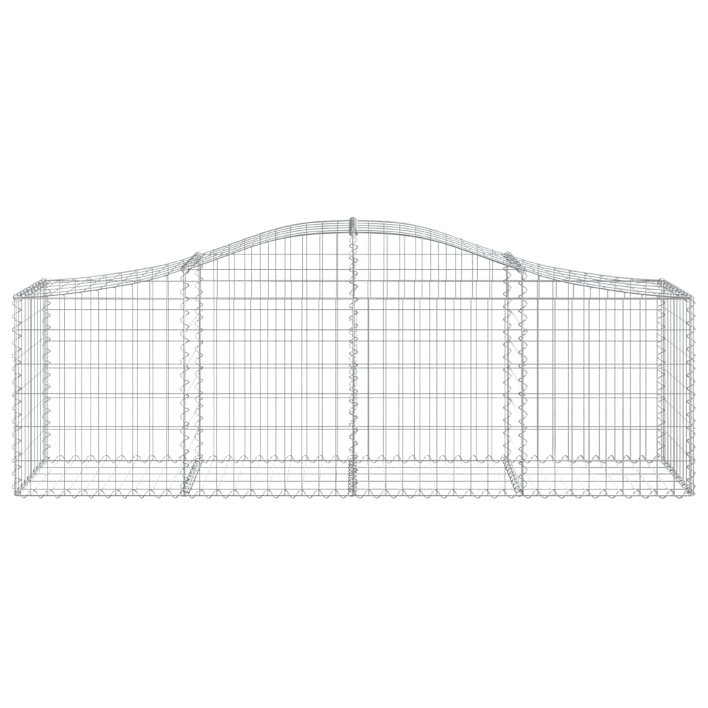 5 db íves horganyzott vas gabion kosár 200x50x60/80 cm 4
