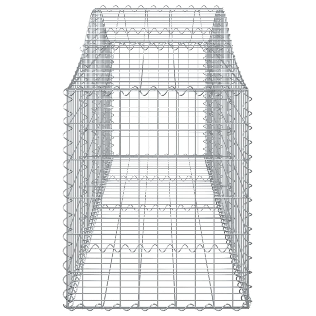 5 db íves horganyzott vas gabion kosár 200x50x60/80 cm 5