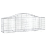 7 db íves horganyzott vas gabion kosár 200x50x60/80 cm 3