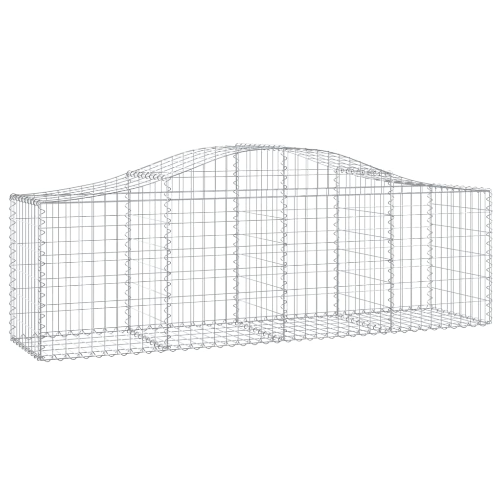 7 db íves horganyzott vas gabion kosár 200x50x60/80 cm 3