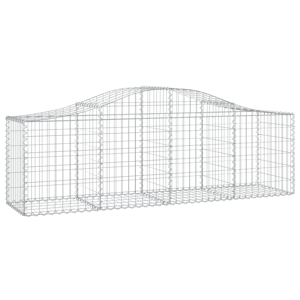 12 db íves horganyzott vas gabion kosár 200x50x60/80 cm 3