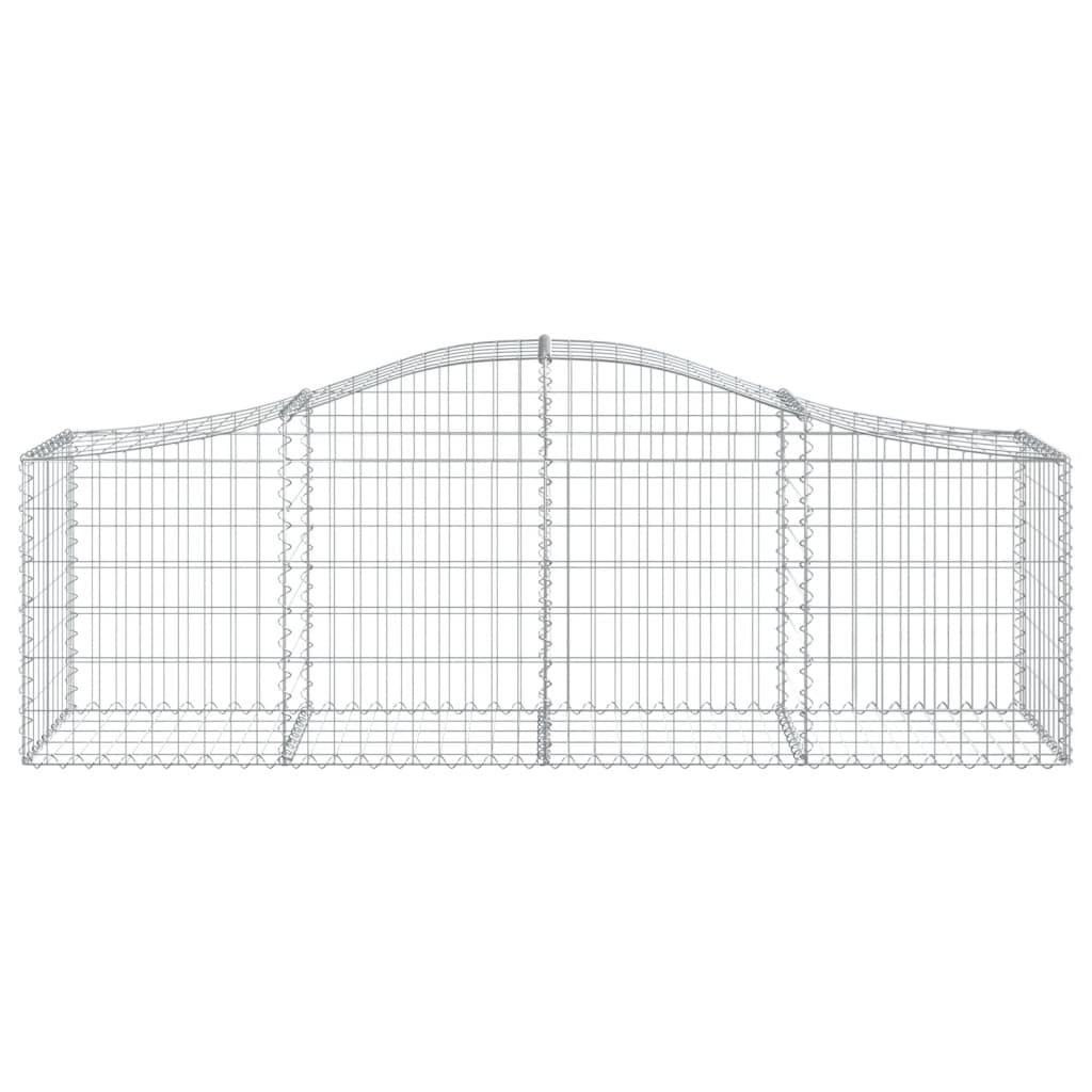 12 db íves horganyzott vas gabion kosár 200x50x60/80 cm 4