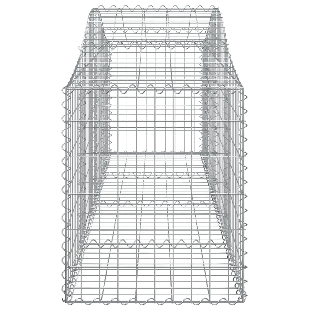 12 db íves horganyzott vas gabion kosár 200x50x60/80 cm 5
