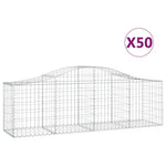 50 db íves horganyzott vas gabion kosár 200x50x60/80 cm 2