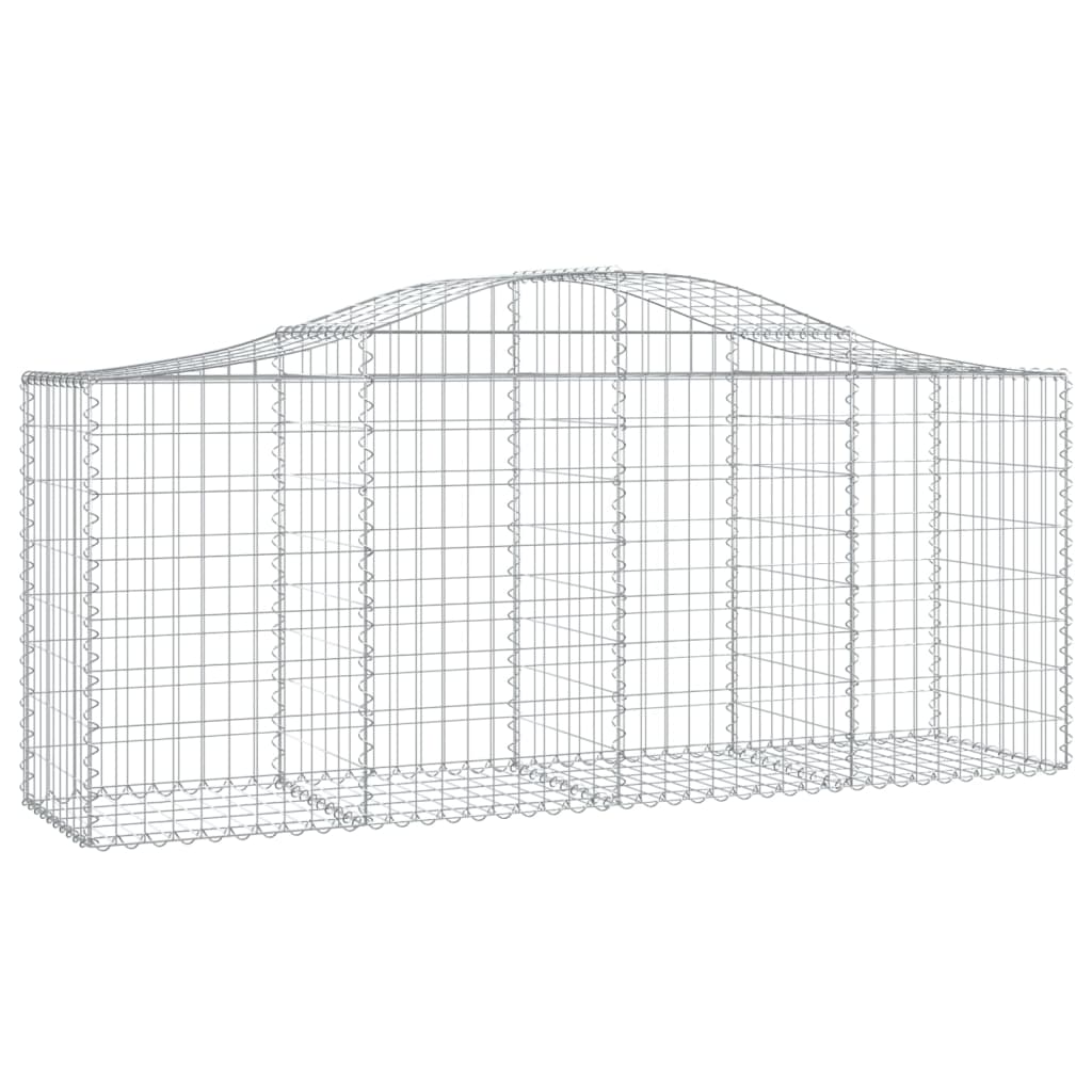 5 db íves horganyzott vas gabion kosár 200x50x80/100 cm 3